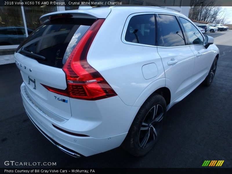 Crystal White Metallic / Charcoal 2018 Volvo XC60 T6 AWD R Design