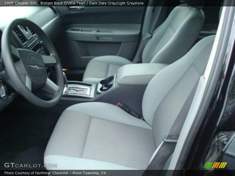 Brilliant Black Crystal Pearl / Dark Slate Gray/Light Graystone 2005 Chrysler 300