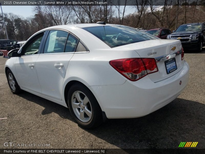 Summit White / Jet Black/Medium Titanium 2015 Chevrolet Cruze LT
