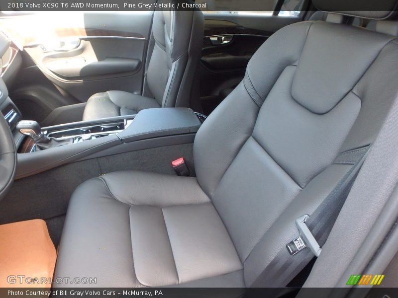 Pine Grey Metallic / Charcoal 2018 Volvo XC90 T6 AWD Momentum