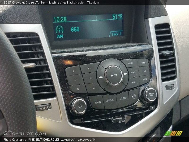 Summit White / Jet Black/Medium Titanium 2015 Chevrolet Cruze LT