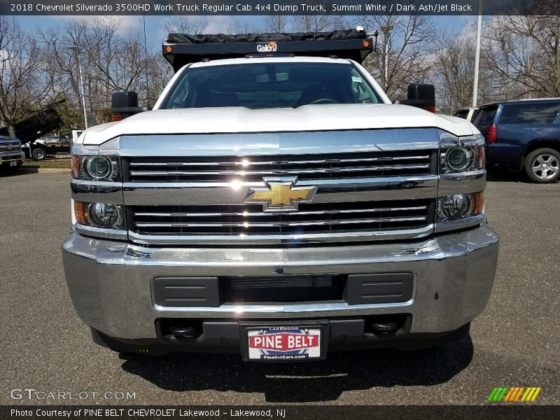 Summit White / Dark Ash/Jet Black 2018 Chevrolet Silverado 3500HD Work Truck Regular Cab 4x4 Dump Truck