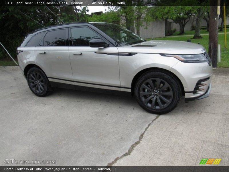 Aruba Gold / Ebony 2018 Land Rover Range Rover Velar R Dynamic SE