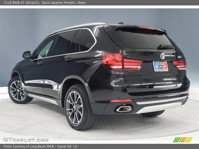 Black Sapphire Metallic / Black 2018 BMW X5 sDrive35i
