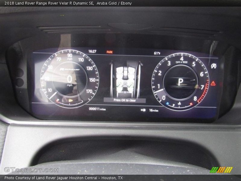  2018 Range Rover Velar R Dynamic SE R Dynamic SE Gauges