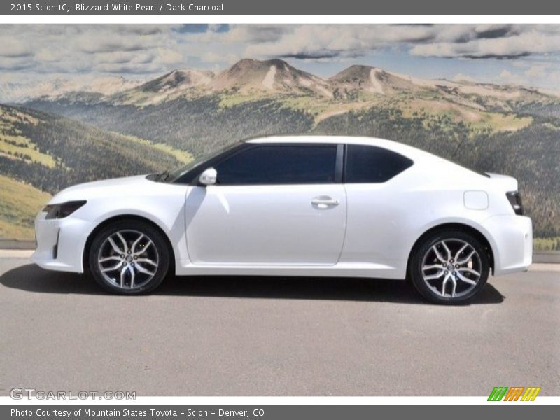 Blizzard White Pearl / Dark Charcoal 2015 Scion tC