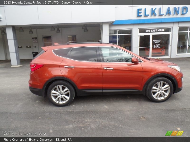 Canyon Copper / Gray 2013 Hyundai Santa Fe Sport 2.0T AWD
