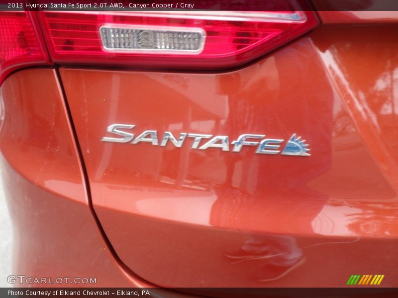 Canyon Copper / Gray 2013 Hyundai Santa Fe Sport 2.0T AWD