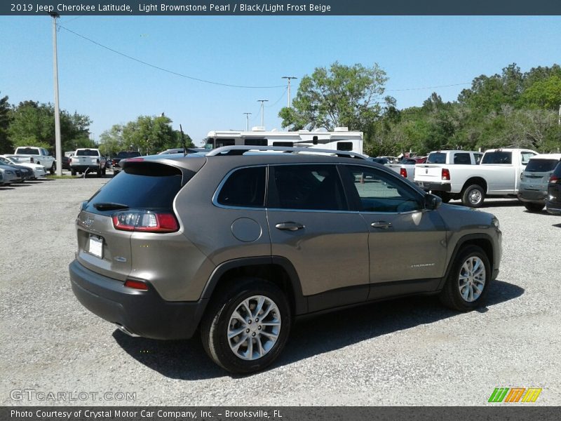 Light Brownstone Pearl / Black/Light Frost Beige 2019 Jeep Cherokee Latitude