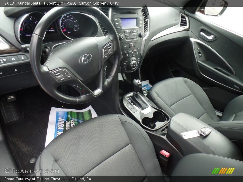 Canyon Copper / Gray 2013 Hyundai Santa Fe Sport 2.0T AWD
