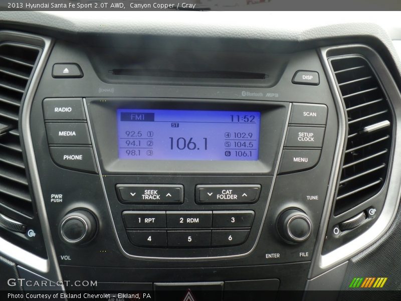 Canyon Copper / Gray 2013 Hyundai Santa Fe Sport 2.0T AWD