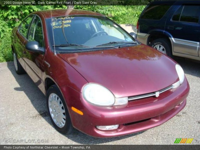 Dark Garnet Red Pearl / Dark Slate Gray 2001 Dodge Neon SE