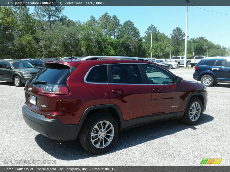 Velvet Red Pearl / Black 2019 Jeep Cherokee Latitude Plus