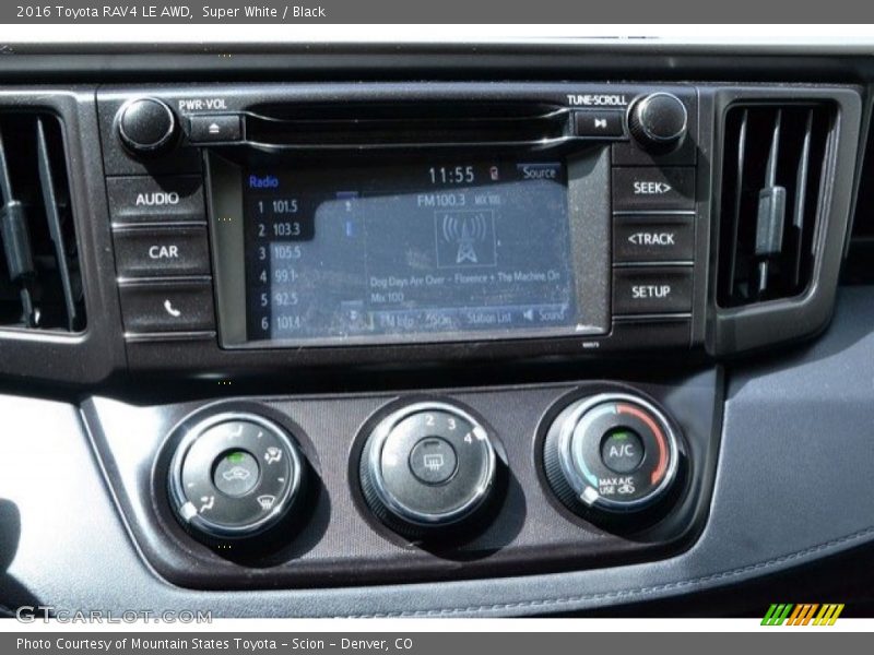 Super White / Black 2016 Toyota RAV4 LE AWD
