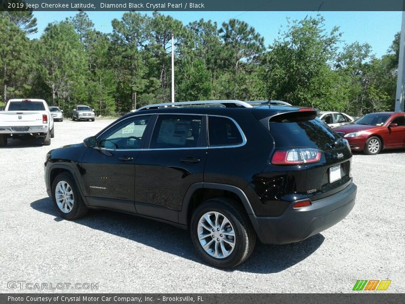 Diamond Black Crystal Pearl / Black 2019 Jeep Cherokee Latitude