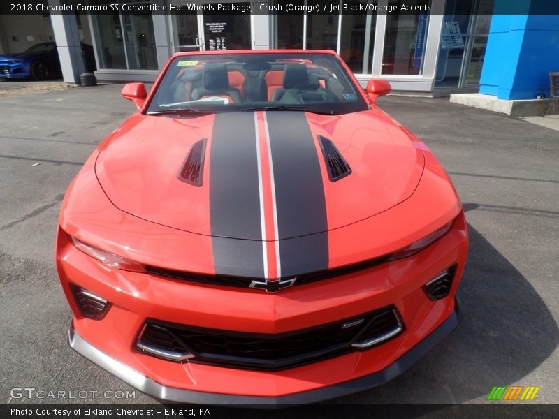  2018 Camaro SS Convertible Hot Wheels Package Crush (Orange)