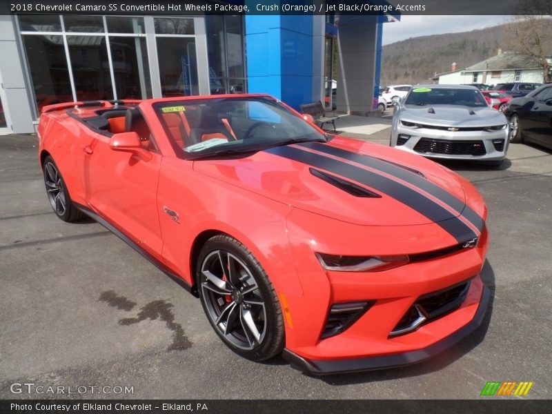  2018 Camaro SS Convertible Hot Wheels Package Crush (Orange)