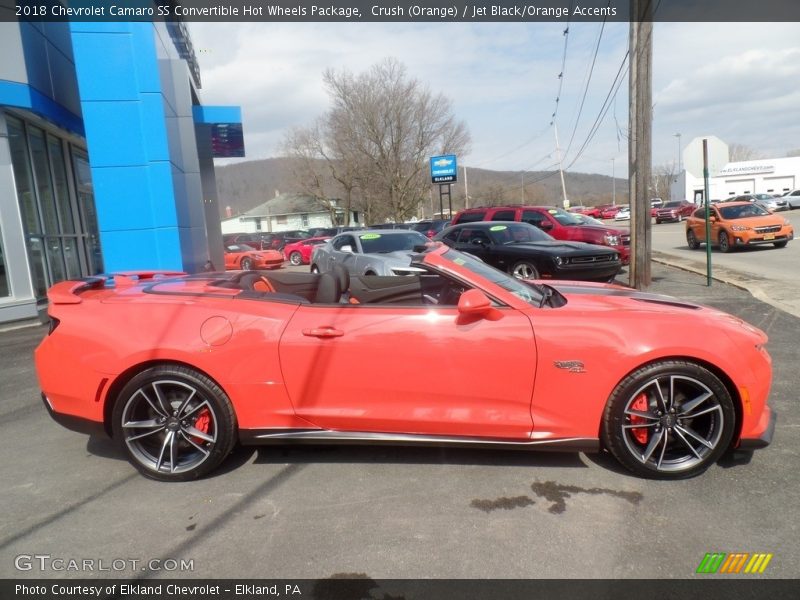  2018 Camaro SS Convertible Hot Wheels Package Crush (Orange)
