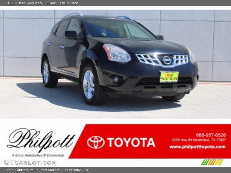 Super Black / Black 2013 Nissan Rogue SV