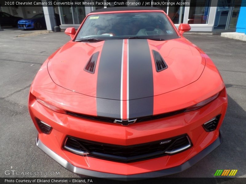 Crush (Orange) / Jet Black/Orange Accents 2018 Chevrolet Camaro SS Convertible Hot Wheels Package