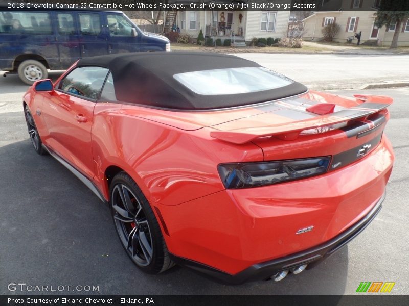 Crush (Orange) / Jet Black/Orange Accents 2018 Chevrolet Camaro SS Convertible Hot Wheels Package
