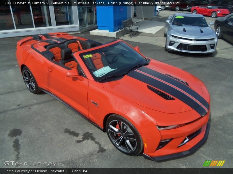  2018 Camaro SS Convertible Hot Wheels Package Crush (Orange)