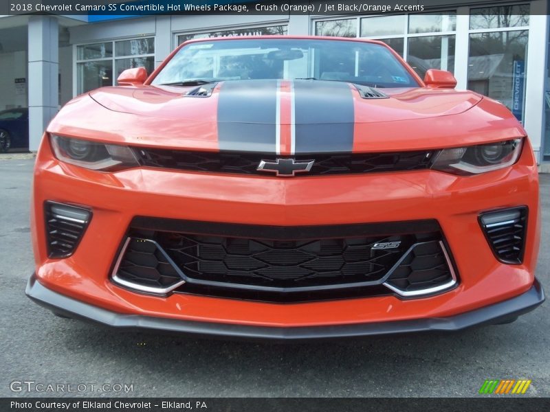 Crush (Orange) / Jet Black/Orange Accents 2018 Chevrolet Camaro SS Convertible Hot Wheels Package