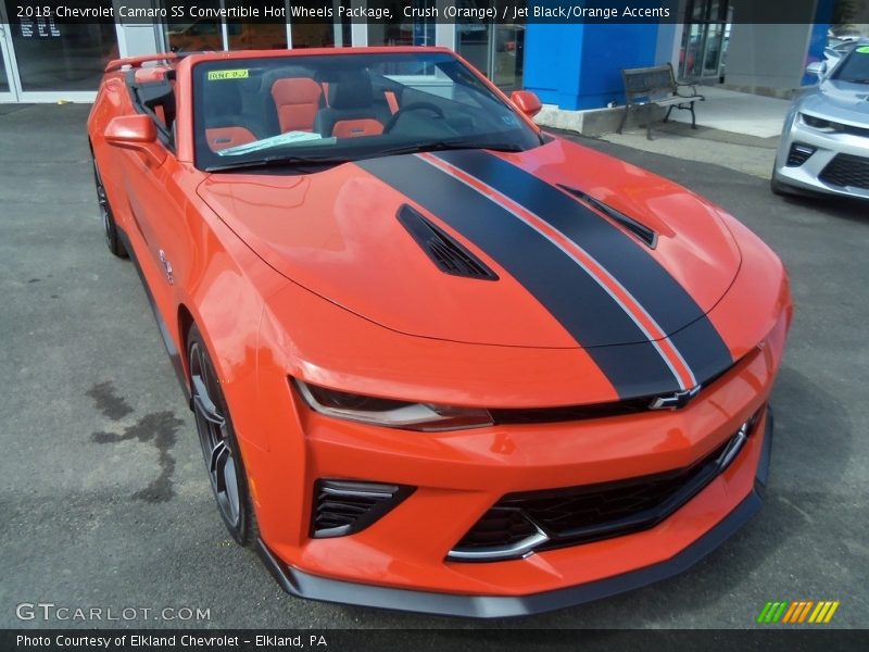  2018 Camaro SS Convertible Hot Wheels Package Crush (Orange)