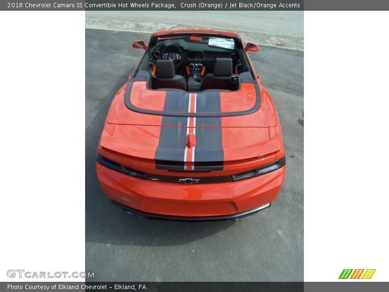 Crush (Orange) / Jet Black/Orange Accents 2018 Chevrolet Camaro SS Convertible Hot Wheels Package