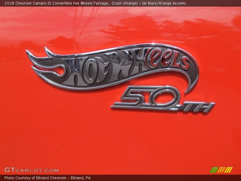  2018 Camaro SS Convertible Hot Wheels Package Logo