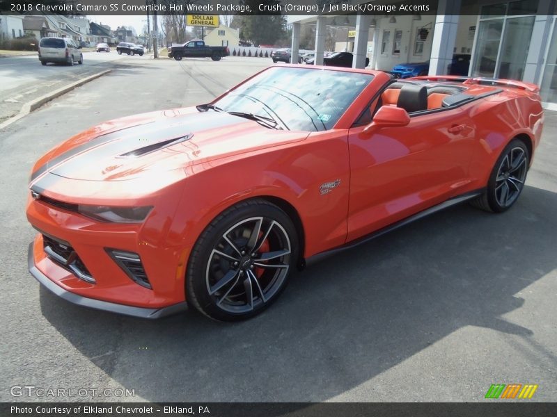  2018 Camaro SS Convertible Hot Wheels Package Crush (Orange)