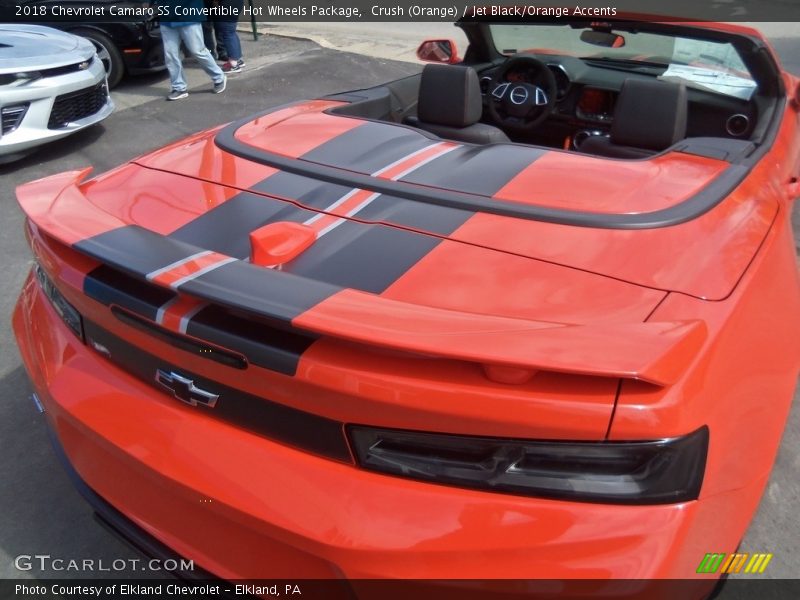 Crush (Orange) / Jet Black/Orange Accents 2018 Chevrolet Camaro SS Convertible Hot Wheels Package