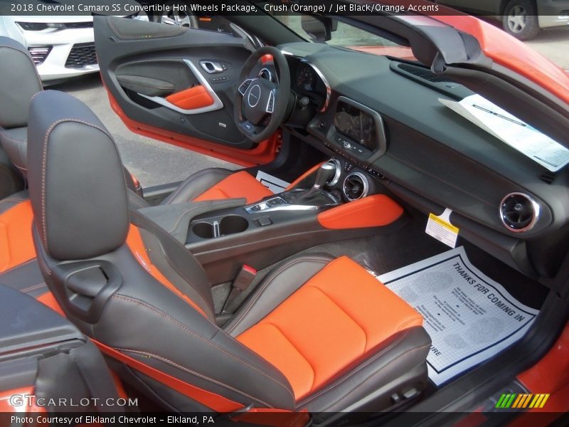 Front Seat of 2018 Camaro SS Convertible Hot Wheels Package