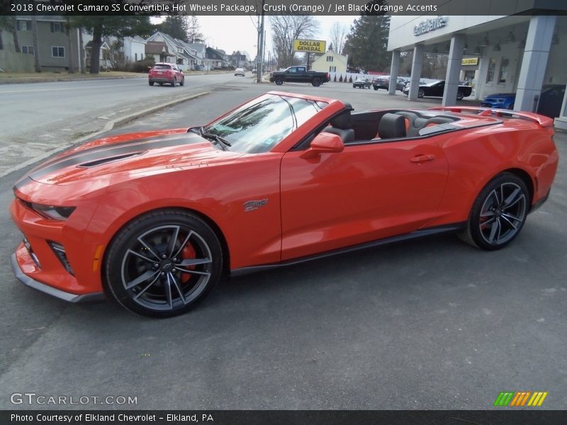 Crush (Orange) / Jet Black/Orange Accents 2018 Chevrolet Camaro SS Convertible Hot Wheels Package