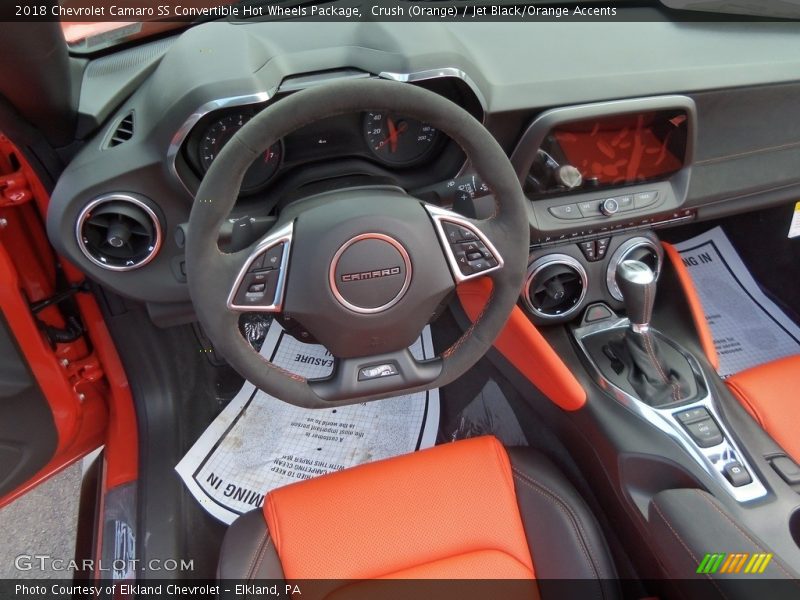 Crush (Orange) / Jet Black/Orange Accents 2018 Chevrolet Camaro SS Convertible Hot Wheels Package