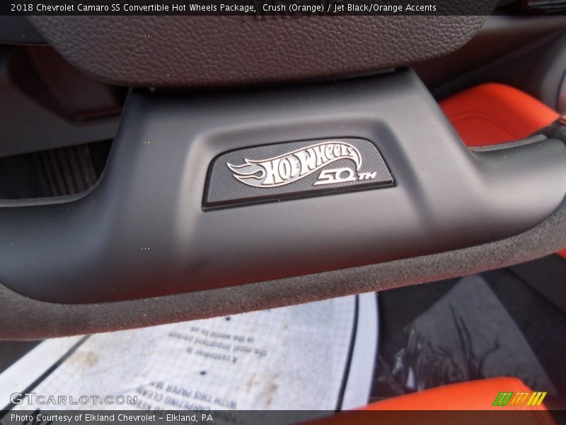 Crush (Orange) / Jet Black/Orange Accents 2018 Chevrolet Camaro SS Convertible Hot Wheels Package