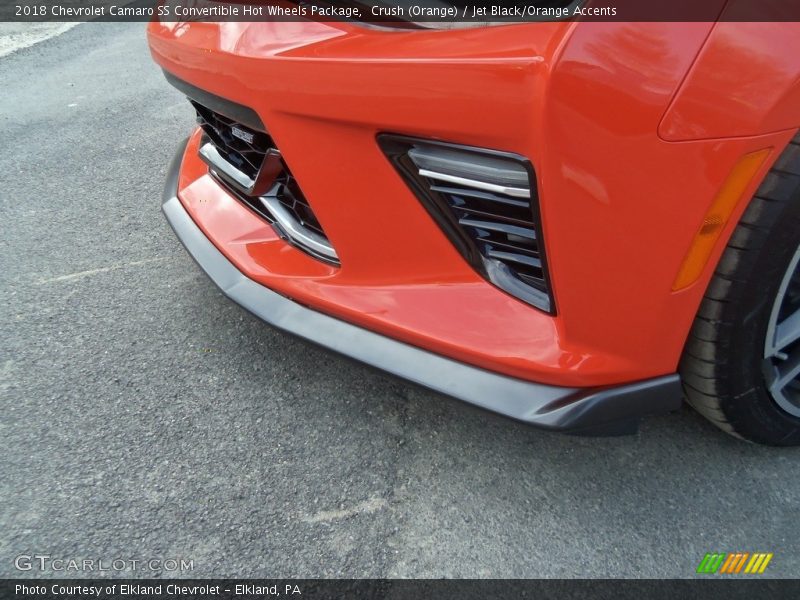 Crush (Orange) / Jet Black/Orange Accents 2018 Chevrolet Camaro SS Convertible Hot Wheels Package