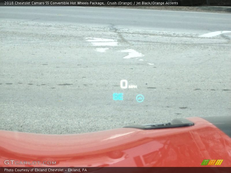 Crush (Orange) / Jet Black/Orange Accents 2018 Chevrolet Camaro SS Convertible Hot Wheels Package