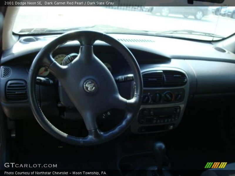 Dark Garnet Red Pearl / Dark Slate Gray 2001 Dodge Neon SE