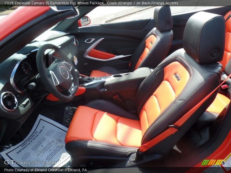 Crush (Orange) / Jet Black/Orange Accents 2018 Chevrolet Camaro SS Convertible Hot Wheels Package