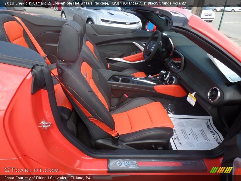 Crush (Orange) / Jet Black/Orange Accents 2018 Chevrolet Camaro SS Convertible Hot Wheels Package