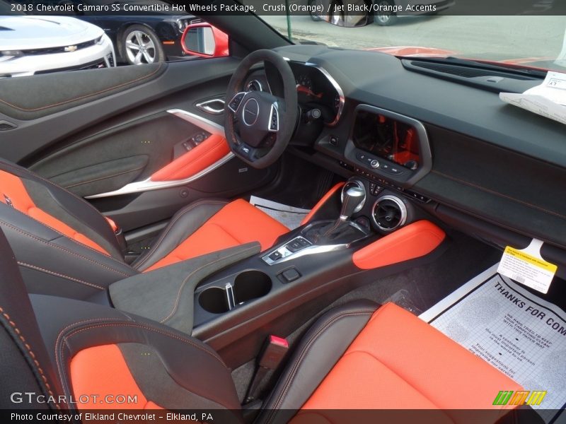 Crush (Orange) / Jet Black/Orange Accents 2018 Chevrolet Camaro SS Convertible Hot Wheels Package