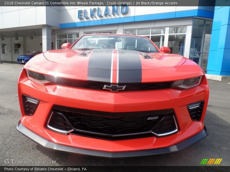 Crush (Orange) / Jet Black/Orange Accents 2018 Chevrolet Camaro SS Convertible Hot Wheels Package