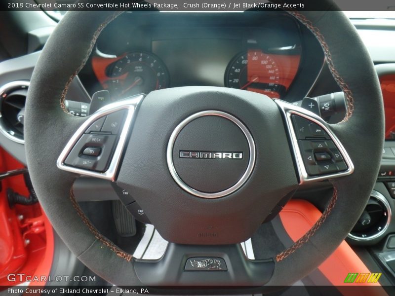 Crush (Orange) / Jet Black/Orange Accents 2018 Chevrolet Camaro SS Convertible Hot Wheels Package