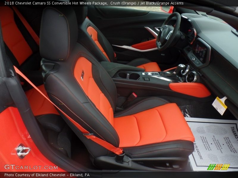 Crush (Orange) / Jet Black/Orange Accents 2018 Chevrolet Camaro SS Convertible Hot Wheels Package