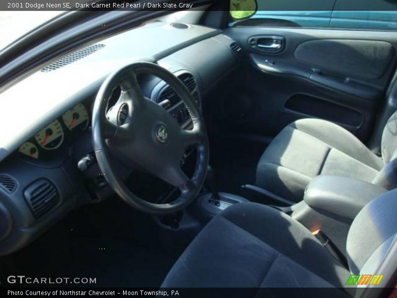 Dark Garnet Red Pearl / Dark Slate Gray 2001 Dodge Neon SE