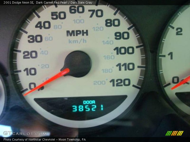 Dark Garnet Red Pearl / Dark Slate Gray 2001 Dodge Neon SE