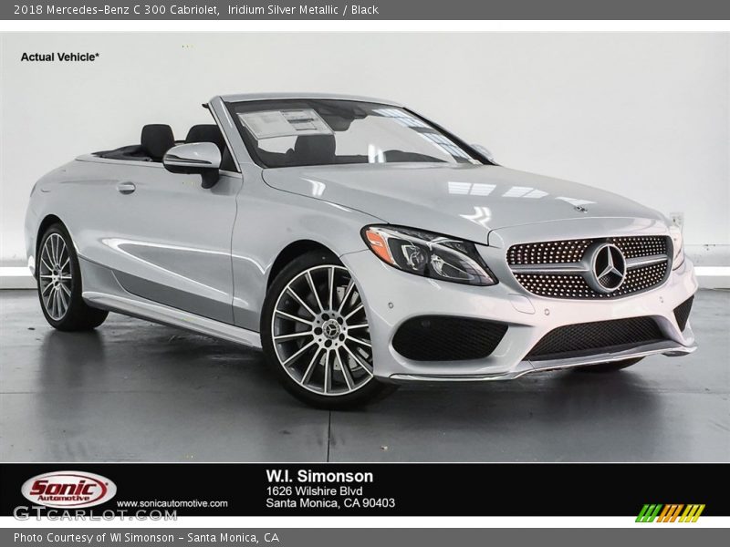 Iridium Silver Metallic / Black 2018 Mercedes-Benz C 300 Cabriolet