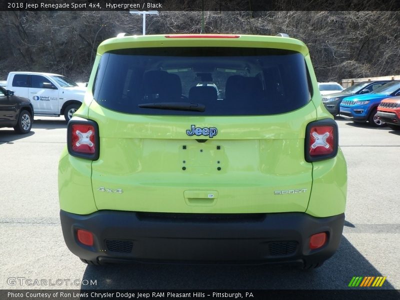 Hypergreen / Black 2018 Jeep Renegade Sport 4x4