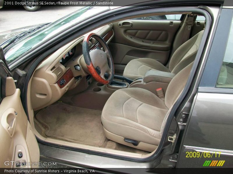 Taupe Frost Metallic / Sandstone 2001 Dodge Stratus SE Sedan